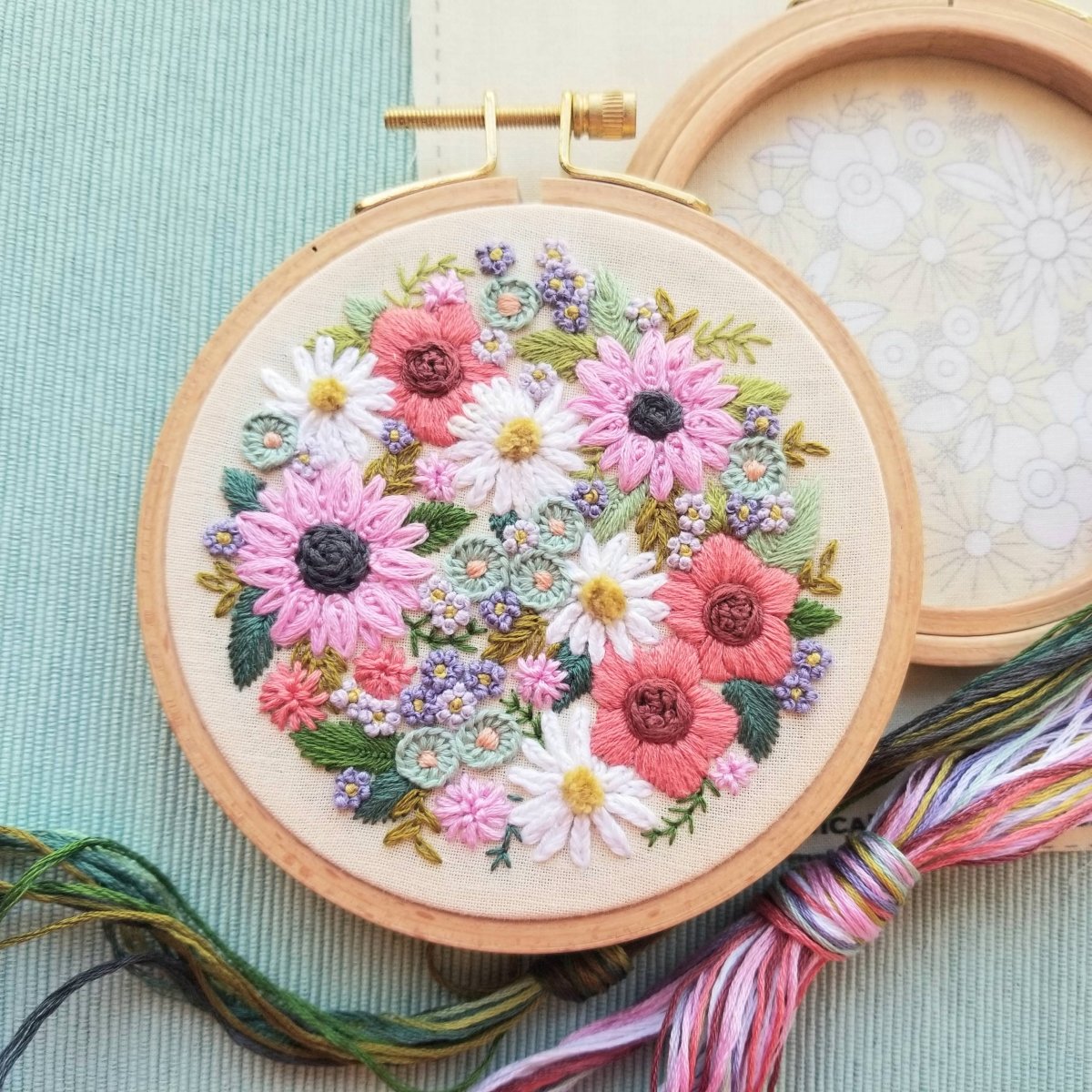 Jessica Long Embroidery - Wildflower Sampler Embroidery Craft Kit - The Merri Artist - merriartist.com