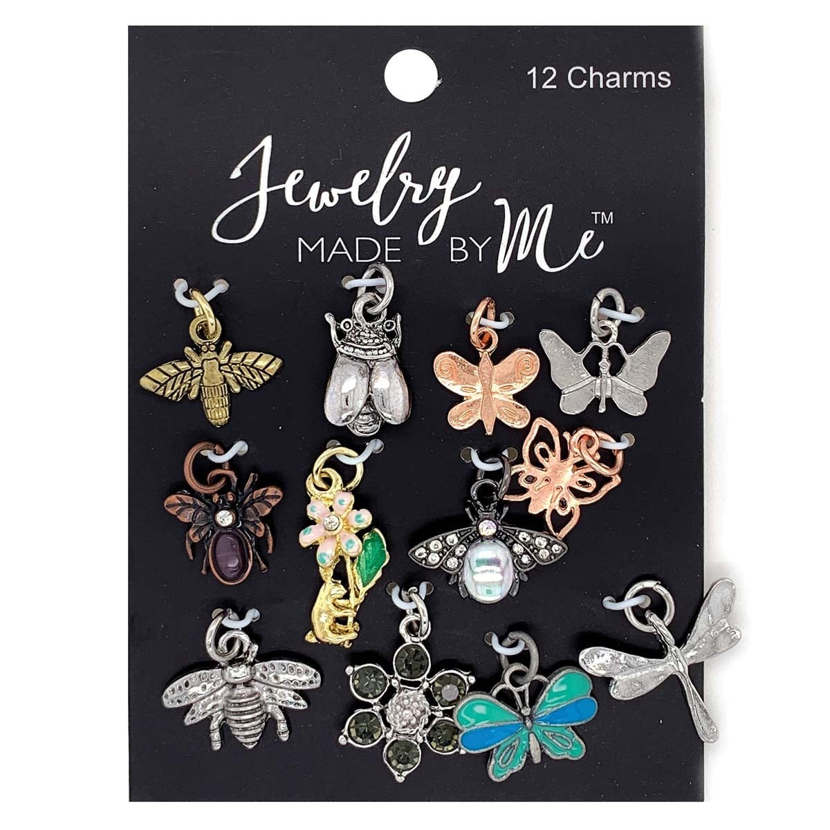 Jewelry Made By Me - 12 Piece Charm Collection - Bugs - The Merri Artist - merriartist.com