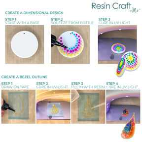 Jewelry Made by Me - Bloom Assortment UV Resin Icing 10ml 4pc - The Merri Artist - merriartist.com