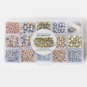 Jewelry Made by Me - Metallic Mix Gold Letters DIY Bead Box - The Merri Artist - merriartist.com