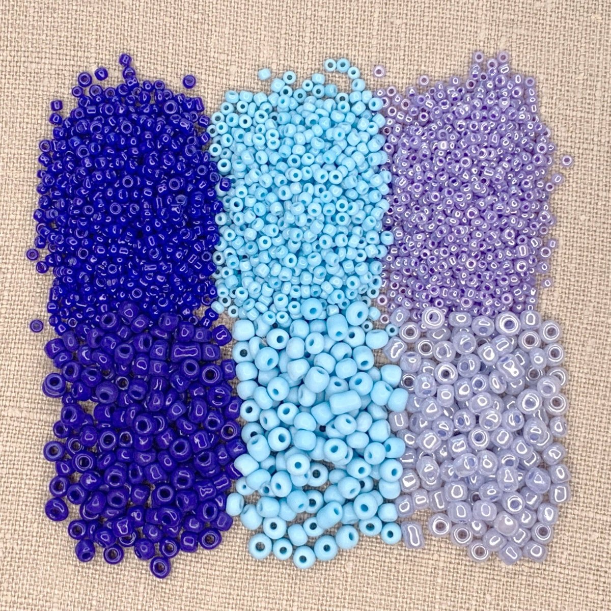 Jewelry Made by Me - Mixed Seed Bead Assortment, Blue 60gm - The Merri Artist - merriartist.com