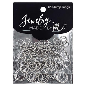 Jump Rings - Assorted sizes (8mm, 10mm and 12mm) - Silver Color - package of 120 - The Merri Artist - merriartist.com