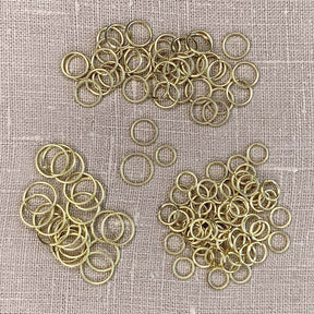 Jump Rings - Gold Color - 120 Assorted (8mm, 10mm and 12mm) - The Merri Artist - merriartist.com