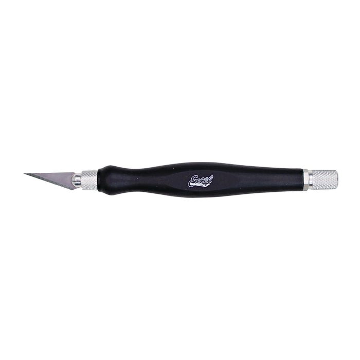 K26 Fit Grip Knife - contoured rubberized grip, black - The Merri Artist - merriartist.com