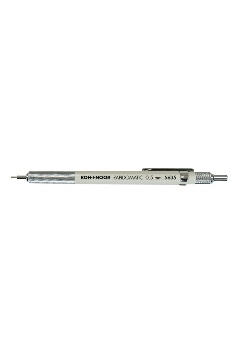Koh - I - Noor Rapidomatic Mechanical Pencil .5mm (white barrel) - The Merri Artist - merriartist.com