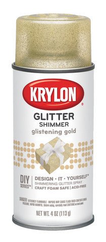Krylon Glitter Shimmer Spray 4 oz - Glistening Gold - The Merri Artist - merriartist.com