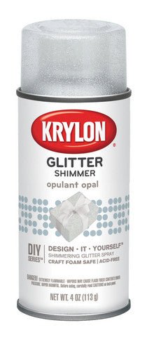 Krylon Glitter Shimmer Spray 4 oz - Opulent Opal - The Merri Artist - merriartist.com