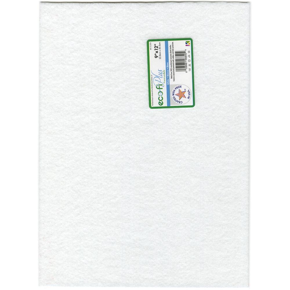 Kunin Eco - Fi Plus Premium Felt Sheet 9"X12" White - The Merri Artist - merriartist.com