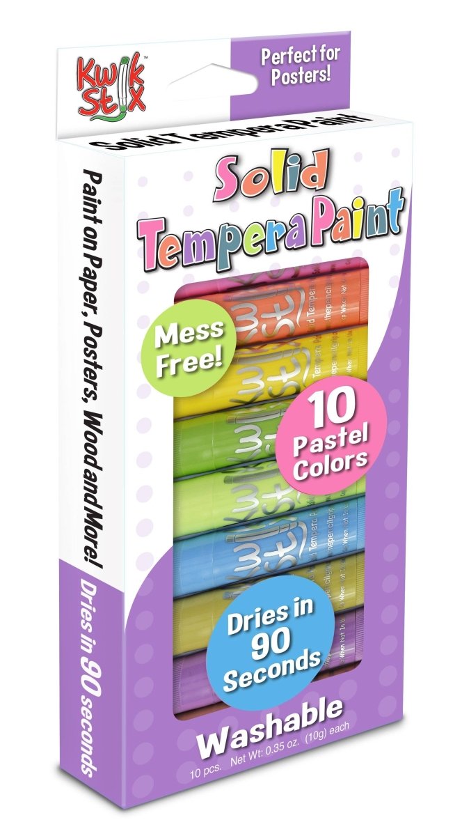 KwikStix Tempera Paint - Pastel 10 Colors TPG - 680 - The Merri Artist - merriartist.com