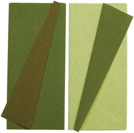 Lia Griffith Double - Sided Extra Fine Crepe Paper 2 Pack - Green Tea/Cypress & Ferns/Moss - The Merri Artist - merriartist.com