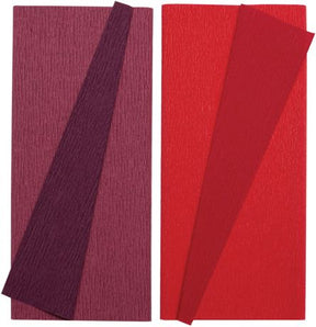 Lia Griffith Double - Sided Extra Fine Crepe Paper 2 Pack - Sangria/Aubergine & Cherry/Raspberry - The Merri Artist - merriartist.com