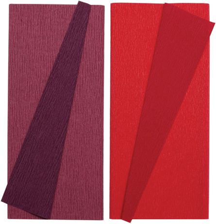 Lia Griffith Double - Sided Extra Fine Crepe Paper 2 Pack - Sangria/Aubergine & Cherry/Raspberry - The Merri Artist - merriartist.com