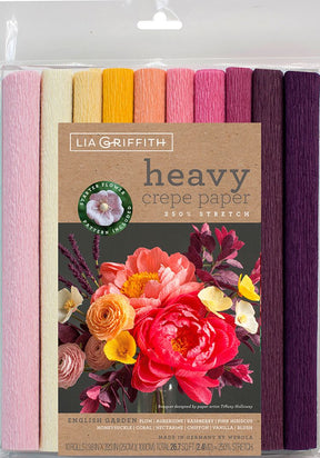 Lia Griffith Heavy Crepe Paper - 10 Pack - English Garden - The Merri Artist - merriartist.com