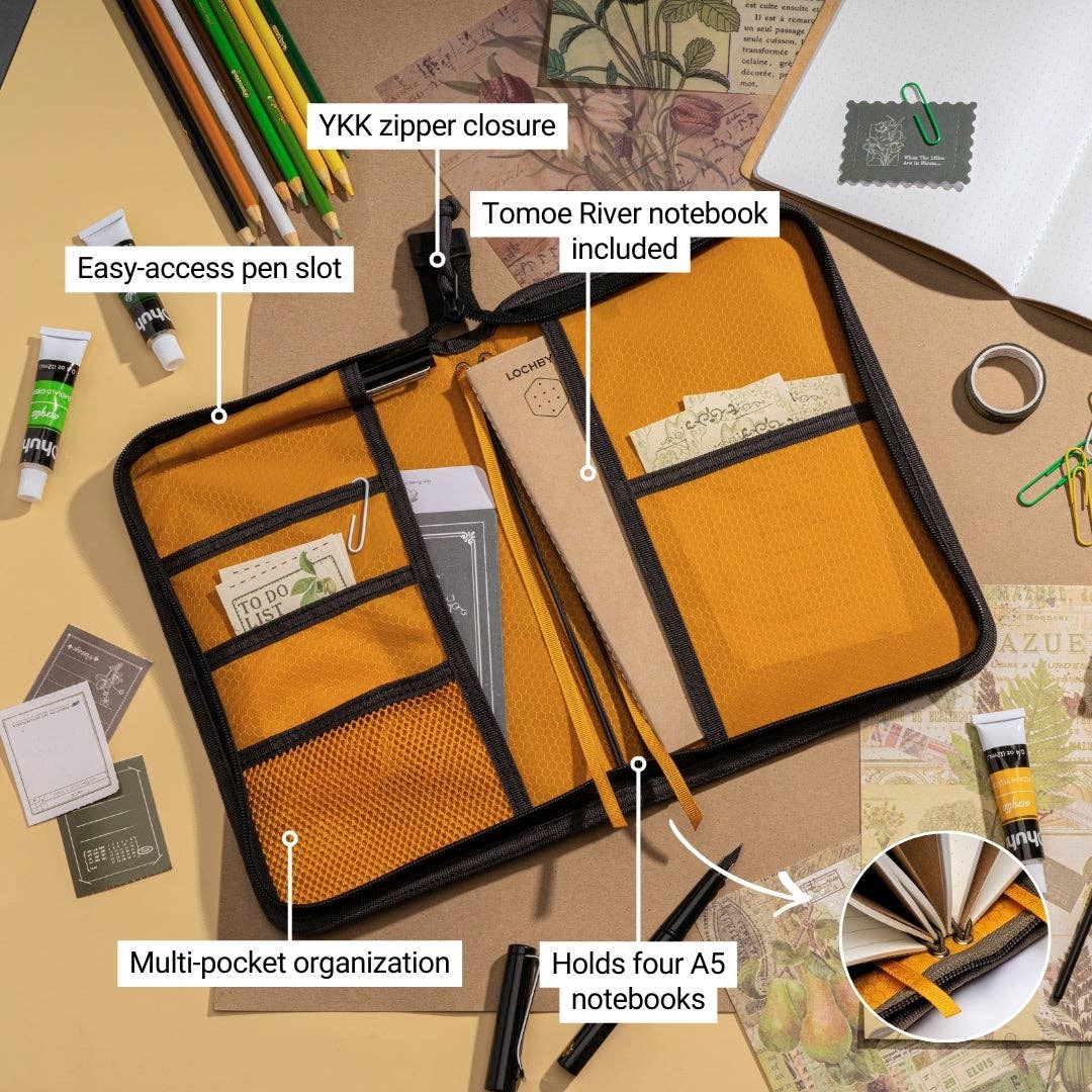 LOCHBY - Artists Field Folio A5 6.7” x 10” x 1” - Brown - The Merri Artist - merriartist.com