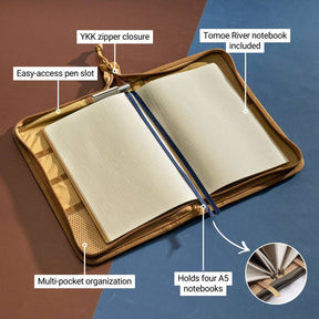 LOCHBY - Artists Field Folio A5 6.7” x 10” x 1” - Brown - The Merri Artist - merriartist.com