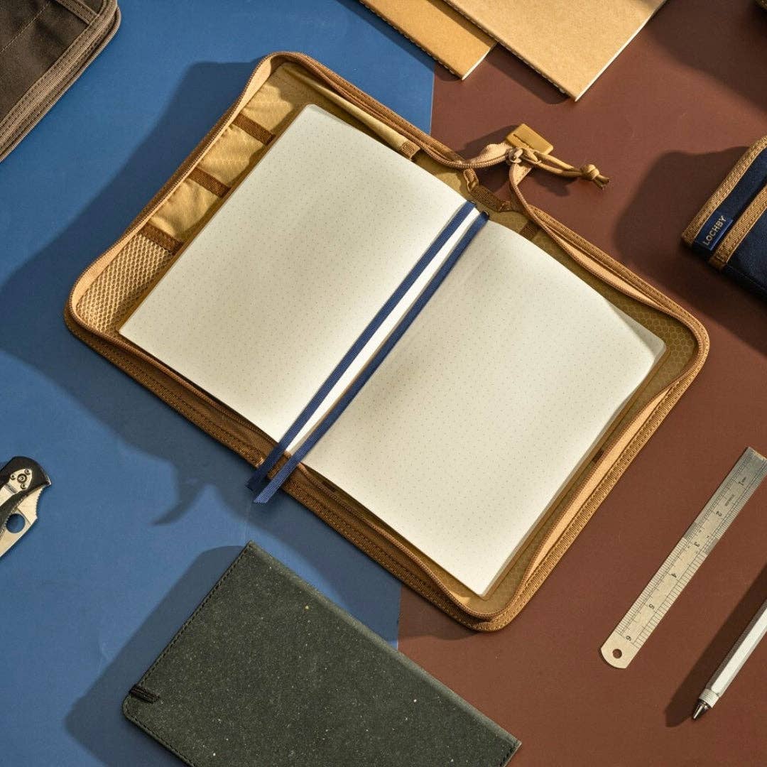 LOCHBY - Artists Field Folio A5 6.7” x 10” x 1” - Brown - The Merri Artist - merriartist.com