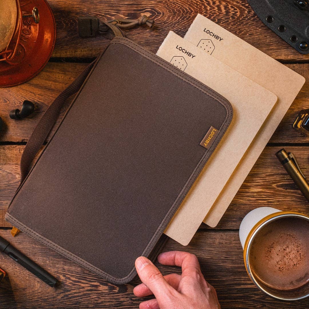 LOCHBY - Artists Field Folio A5 6.7” x 10” x 1” - Brown - The Merri Artist - merriartist.com