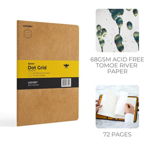 LOCHBY - B5 Notebooks (1 - pack) - Dot Grid - The Merri Artist - merriartist.com