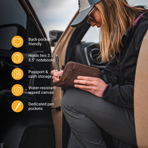 LOCHBY - Pocket Journal - Brown - The Merri Artist - merriartist.com