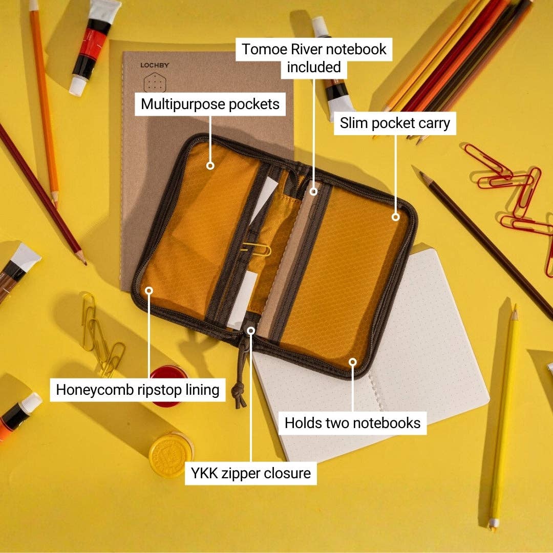 LOCHBY - Pocket Journal - Brown - The Merri Artist - merriartist.com