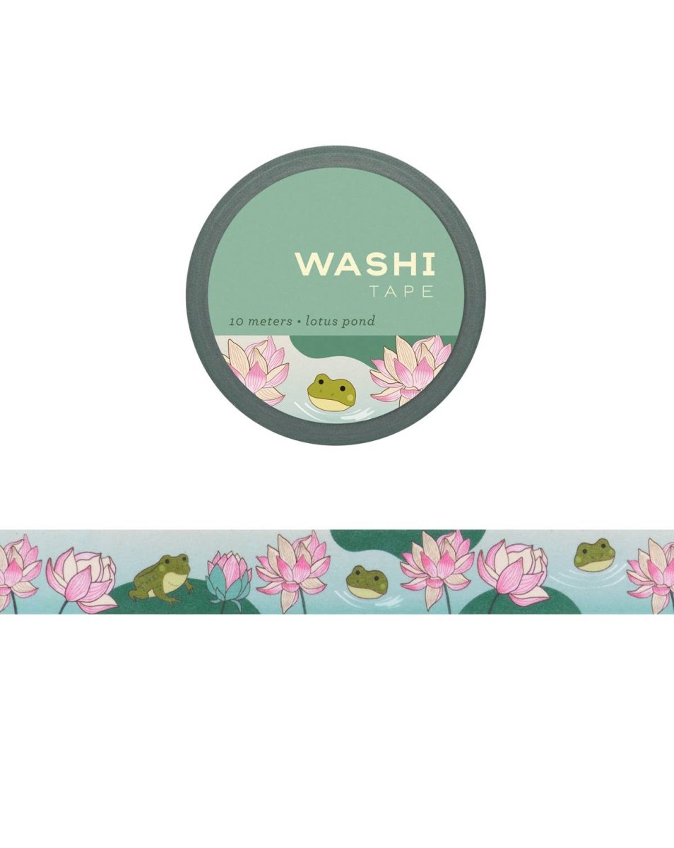 Lotus Pond Washi Tape - The Merri Artist - merriartist.com
