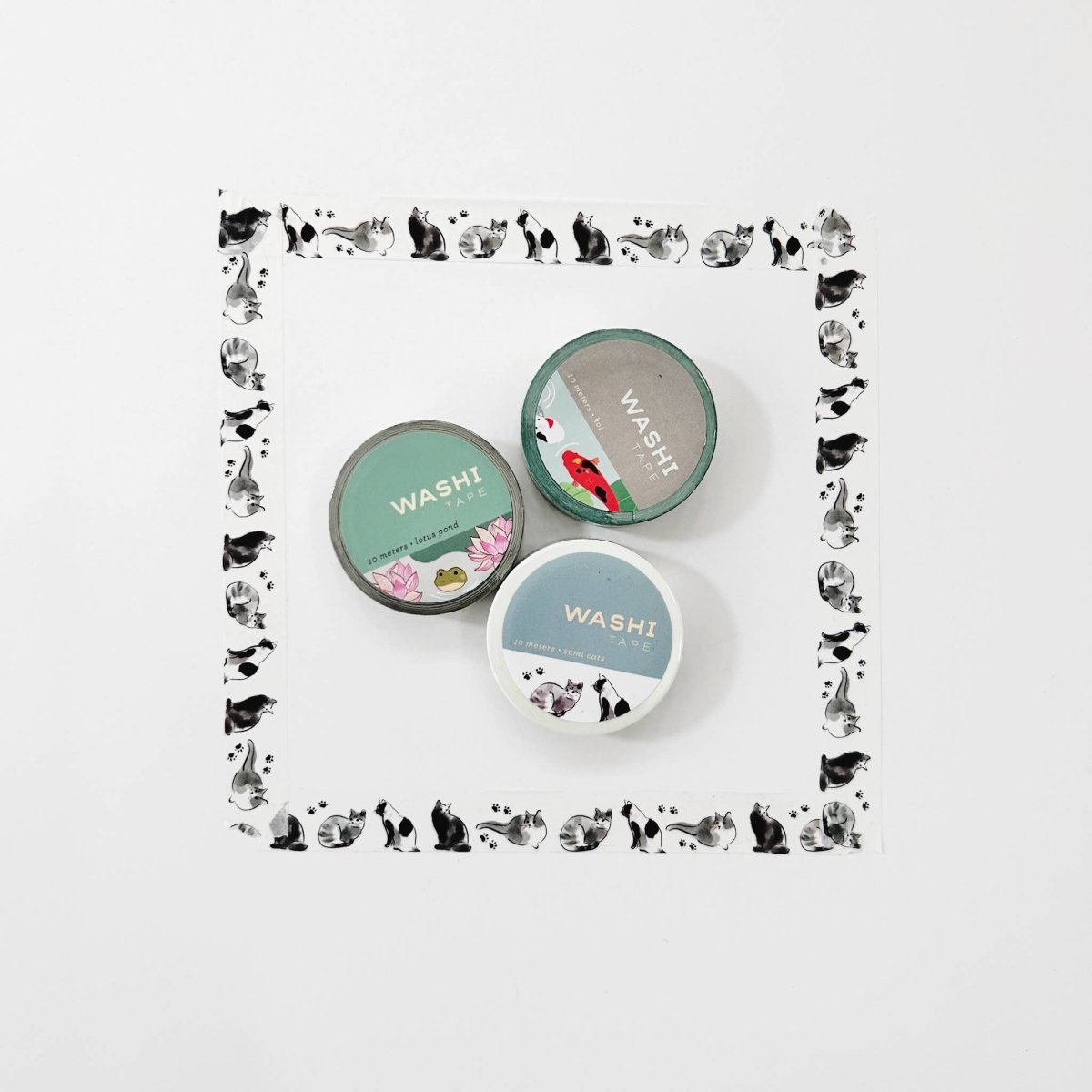 Lotus Pond Washi Tape - The Merri Artist - merriartist.com