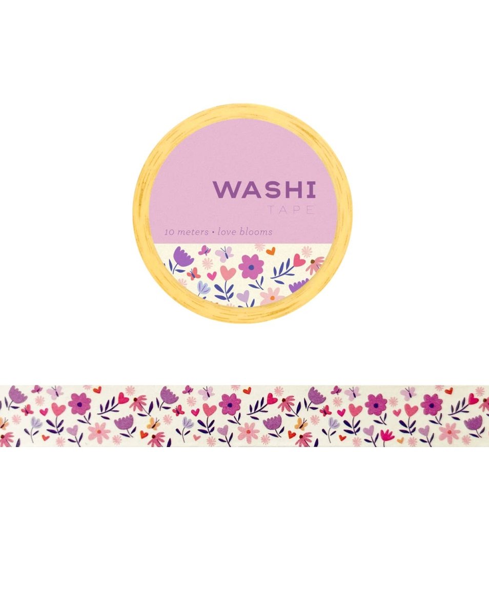Love Blooms Washi Tape - The Merri Artist - merriartist.com