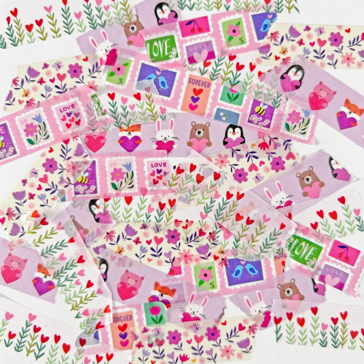 Love Blooms Washi Tape - The Merri Artist - merriartist.com