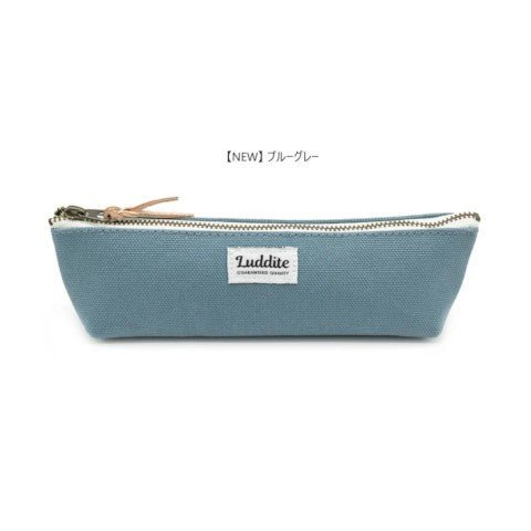 Luddite No. 8 Canvas Boat Pencil Case - Blue Grey - The Merri Artist - merriartist.com