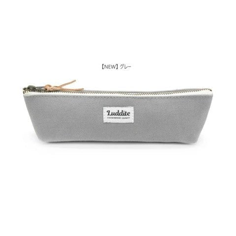 Luddite No. 8 Canvas Boat Pencil Case - Grey - The Merri Artist - merriartist.com