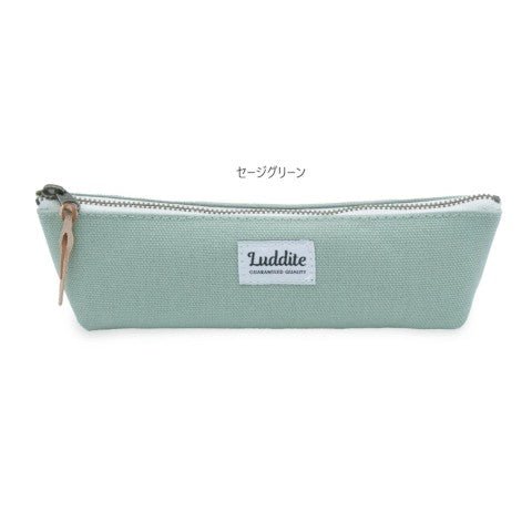 Luddite No. 8 Canvas Boat Pencil Case - Sage Green - The Merri Artist - merriartist.com