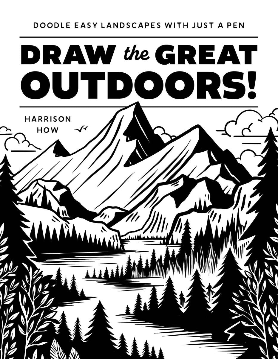 Macmillan Publishers - Draw The Great Outdoors: Doodle Easy Landscapes - The Merri Artist - merriartist.com