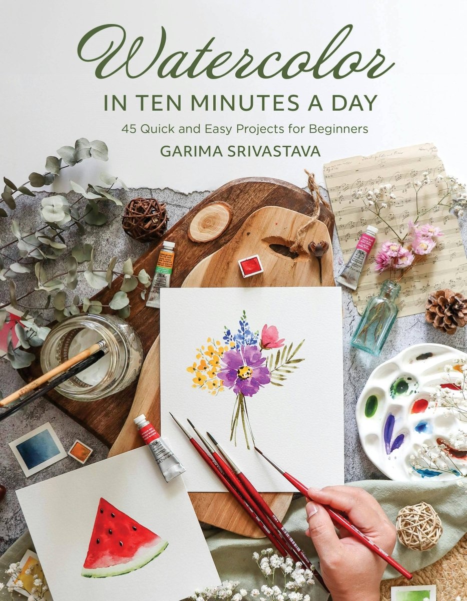 Macmillan Publishers - Watercolor In 10 Minutes: 45 Quick Projects For Beginners - The Merri Artist - merriartist.com