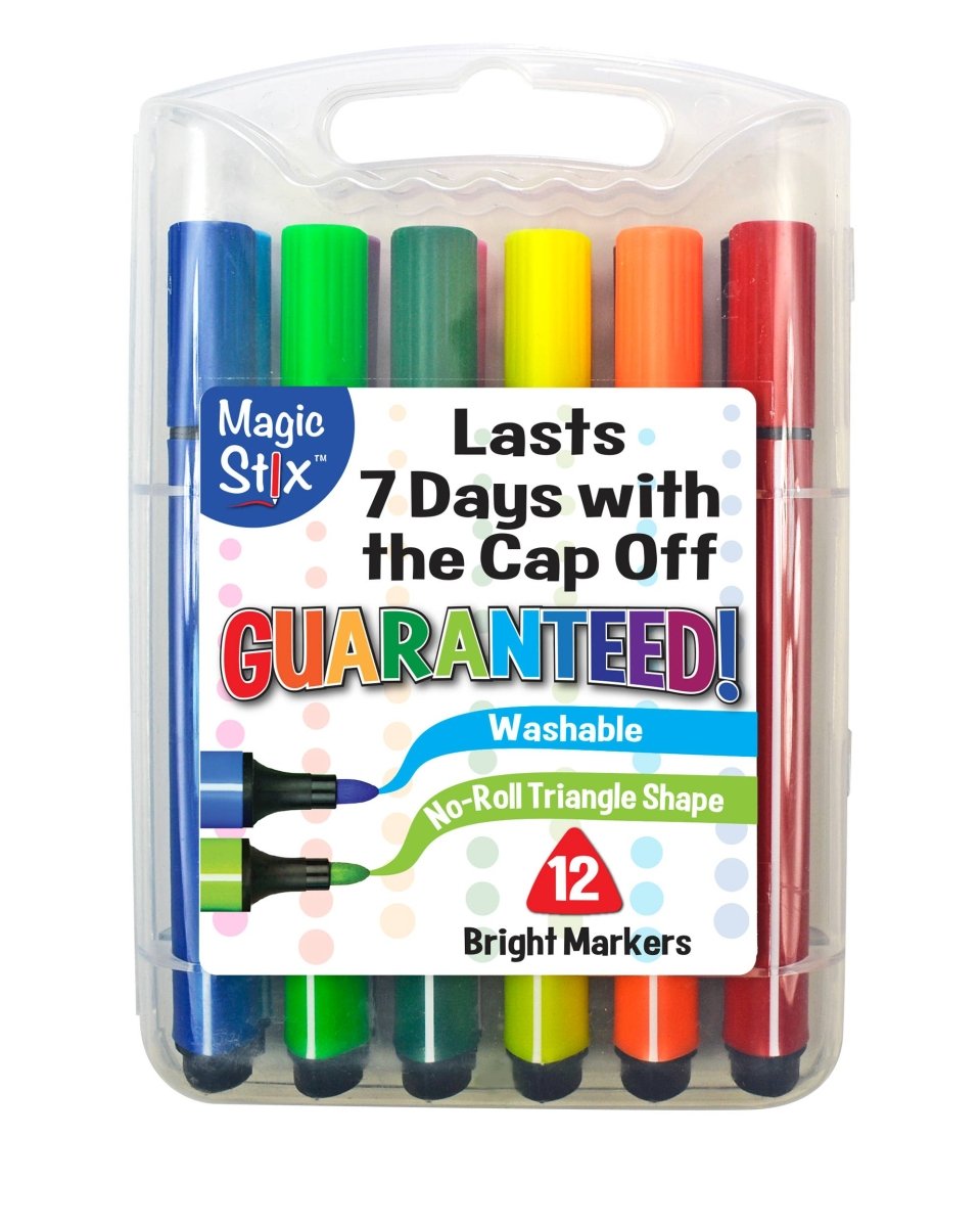 Magic Tri Stix 12 Color - Cap Off for 7 Days TPG - 395 - The Merri Artist - merriartist.com