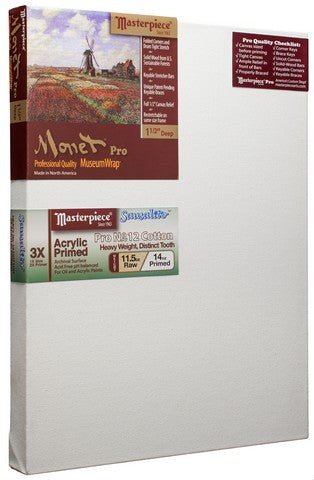 Masterpiece Monet Pro 1 - 1/2 inch Deep Profile - Sausalito 12 ounce Canvas 24x36 inch - The Merri Artist - merriartist.com