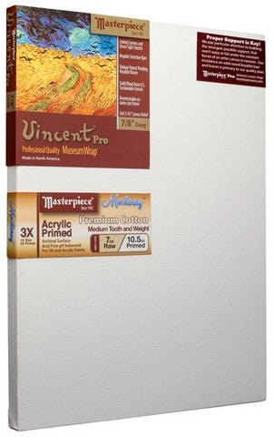 Masterpiece Vincent Pro 7/8 inch Deep Profile - Monterey 7 ounce Canvas 36x48 inch - The Merri Artist - merriartist.com