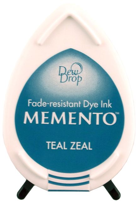 Memento Dye Ink Pad - Dew Drop Teal Zeal - The Merri Artist - merriartist.com