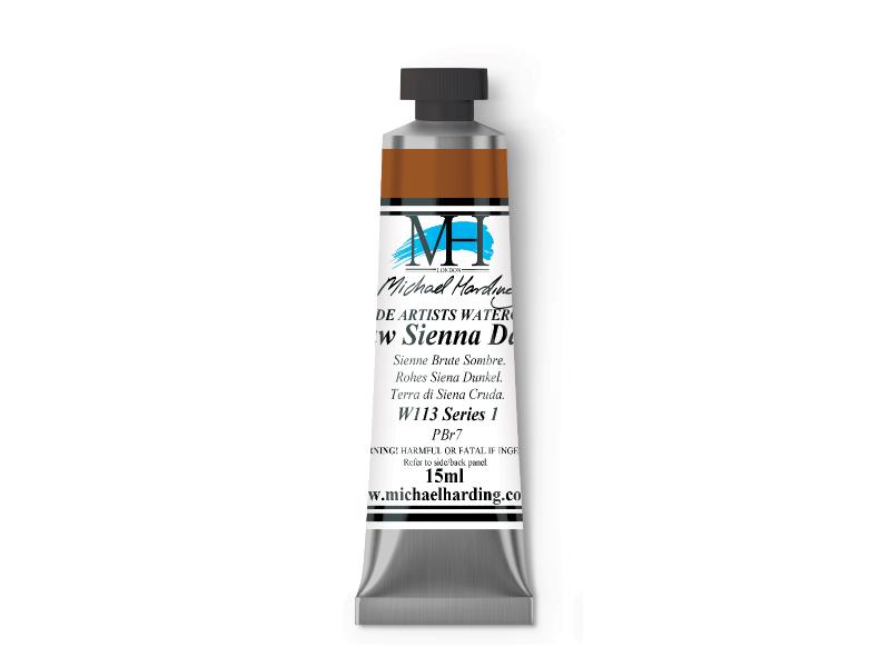 Michael Harding Artists Watercolor 15ml - W113 Raw Sienna Dark - The Merri Artist - merriartist.com