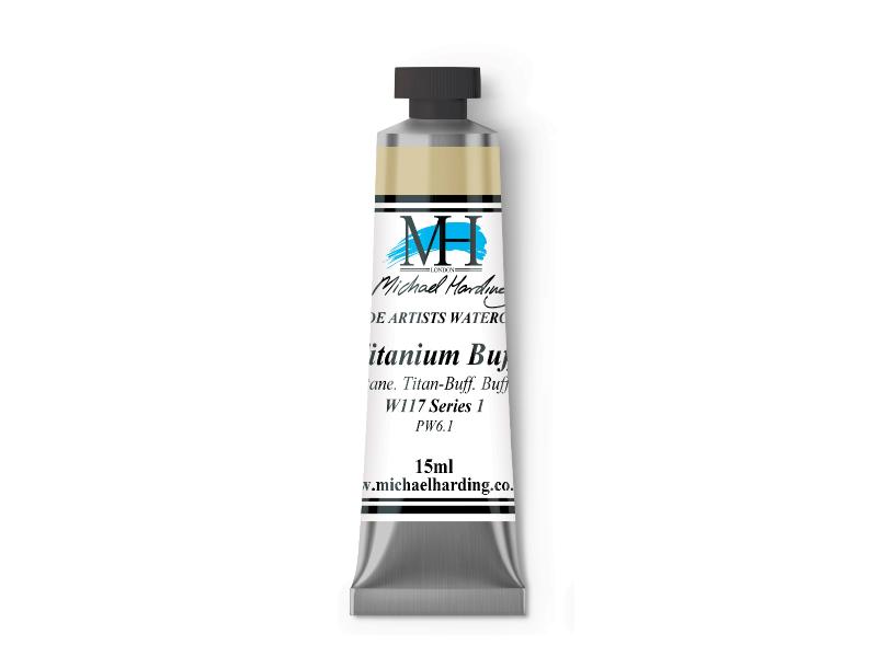 Michael Harding Artists Watercolor 15ml - W117 Titanium Buff - The Merri Artist - merriartist.com