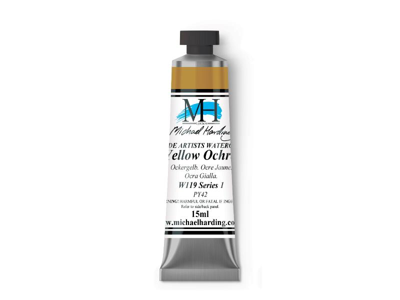 Michael Harding Artists Watercolor 15ml - W119 Yellow Ochre - The Merri Artist - merriartist.com