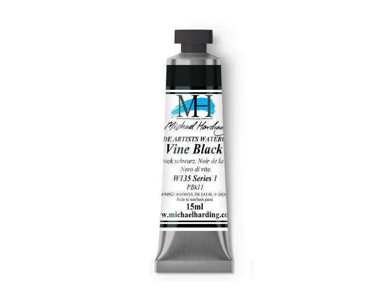 Michael Harding Artists Watercolor 15ml - W135 Vine Black - The Merri Artist - merriartist.com