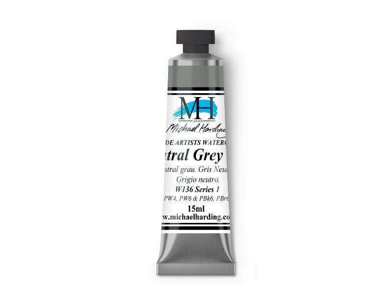 Michael Harding Artists Watercolor 15ml - W136 Neutral Grey (N5) - The Merri Artist - merriartist.com