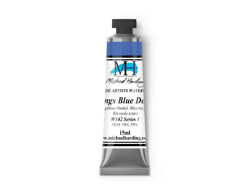 Michael Harding Artists Watercolor 15ml - W142 Kings Blue Deep - The Merri Artist - merriartist.com