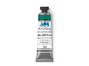 Michael Harding Artists Watercolor 15ml - W146 Emerald Green - The Merri Artist - merriartist.com