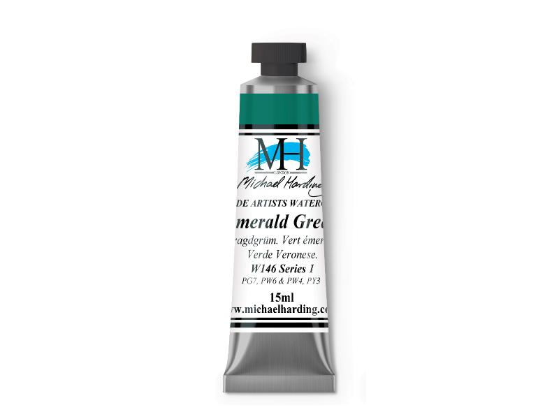 Michael Harding Artists Watercolor 15ml - W146 Emerald Green - The Merri Artist - merriartist.com