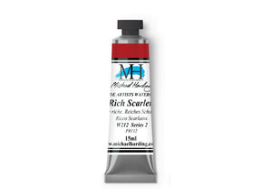 Michael Harding Artists Watercolor 15ml - W212 Rich Scarlet - The Merri Artist - merriartist.com