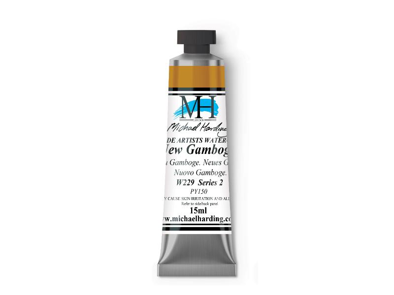 Michael Harding Artists Watercolor 15ml - W229 New Gamboge - The Merri Artist - merriartist.com