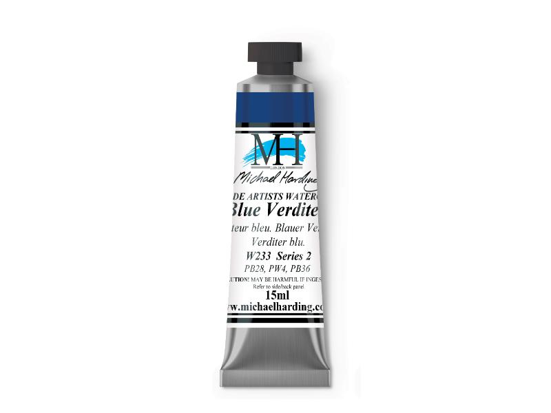 Michael Harding Artists Watercolor 15ml - W233 Blue Verditer - The Merri Artist - merriartist.com