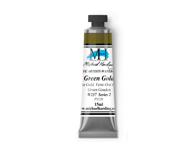 Michael Harding Artists Watercolor 15ml - W237 Green Gold - The Merri Artist - merriartist.com