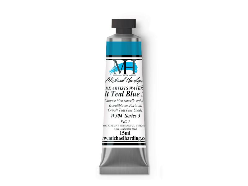 Michael Harding Artists Watercolor 15ml - W304 Cobalt Teal Blue Shade - The Merri Artist - merriartist.com
